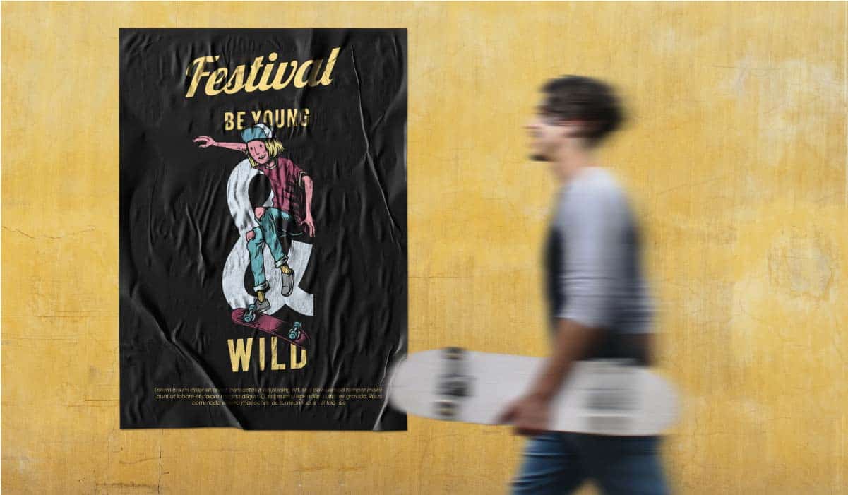 poster invitando a un festival